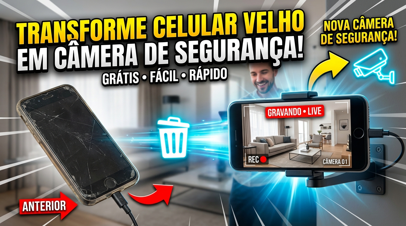 Transforme Smartphone em  Câmera de Segurança